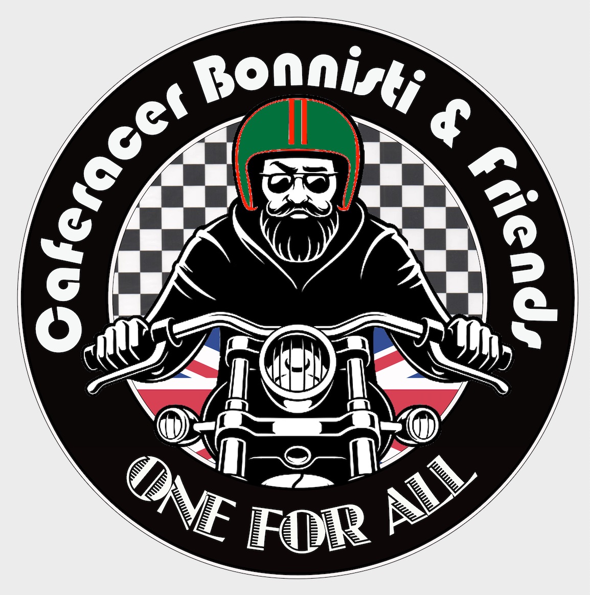 Cafe Racers & Friends - Green Motorcycle Riding with a distinct Vintage KICK